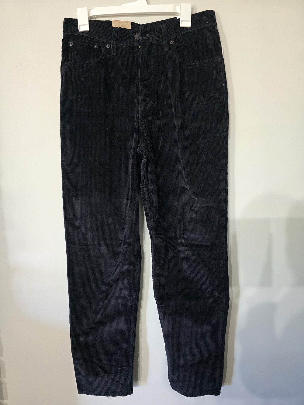 Levi's Women's High-Rise Mom Jeans Corduroy Jeans - Black Size 30 NWT